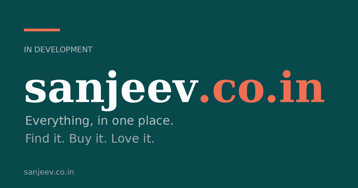 Link preview image for sanjeev.co.in